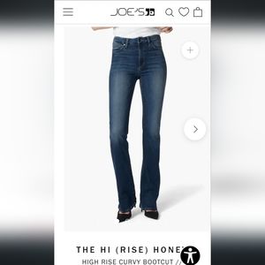 Joe's Hi Honey Bootcut Size 30x34
